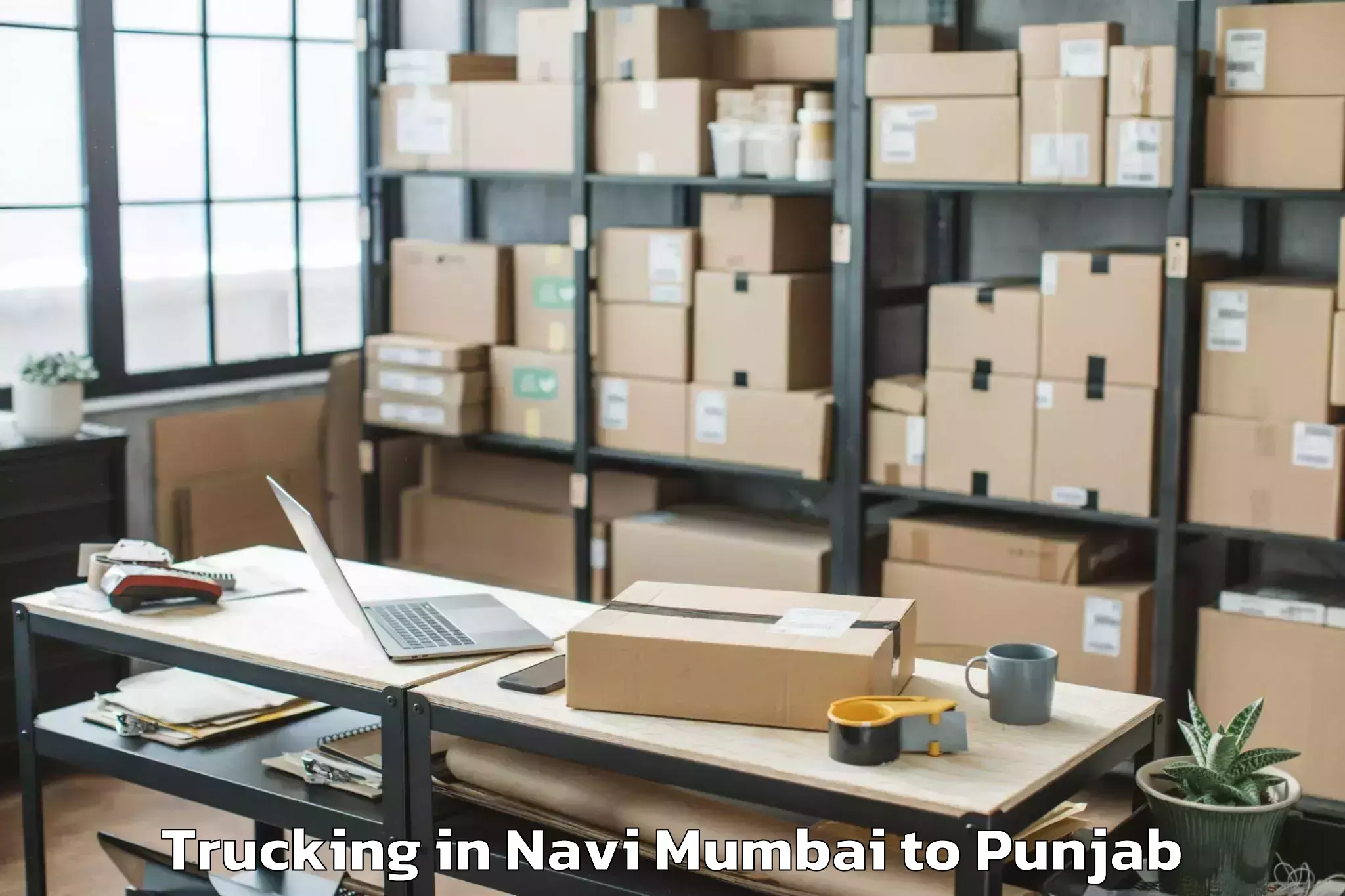 Hassle-Free Navi Mumbai to Sujanpur Trucking